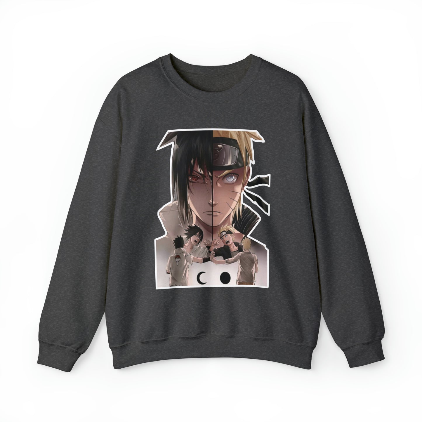 Sasuke x Naruto 1d/e Border Crewneck Sweatshirt