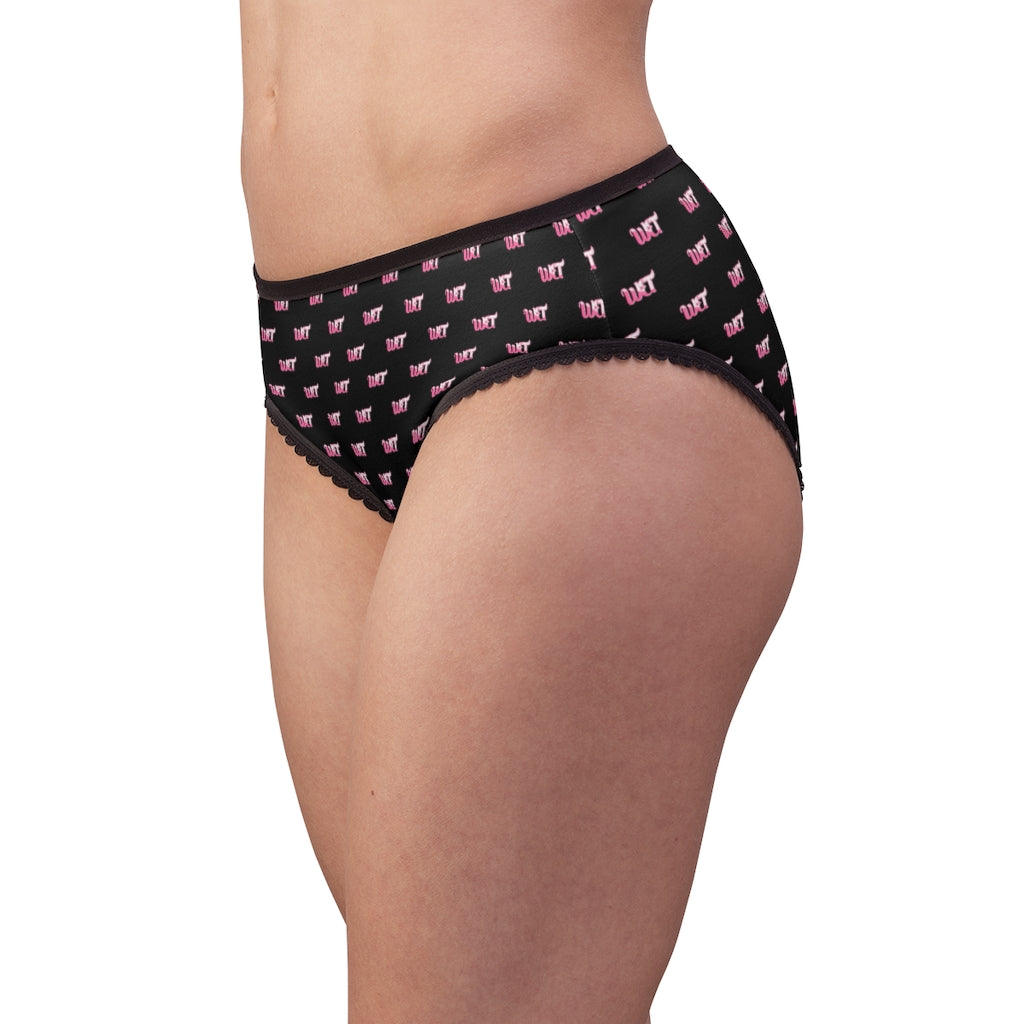 Wet Wet Black Pink Briefs