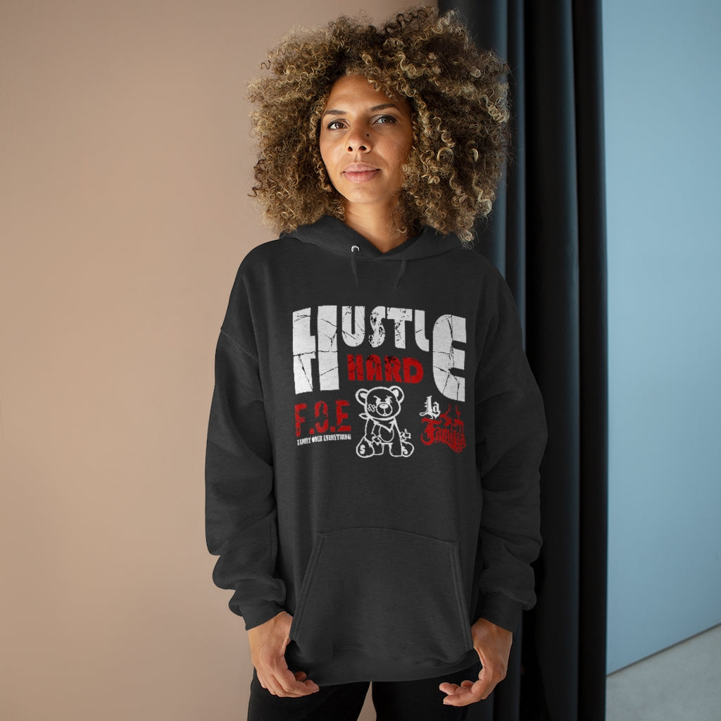 Hustle Hard FOE La Familia Hoodie (Charcoal/Grey Heather)