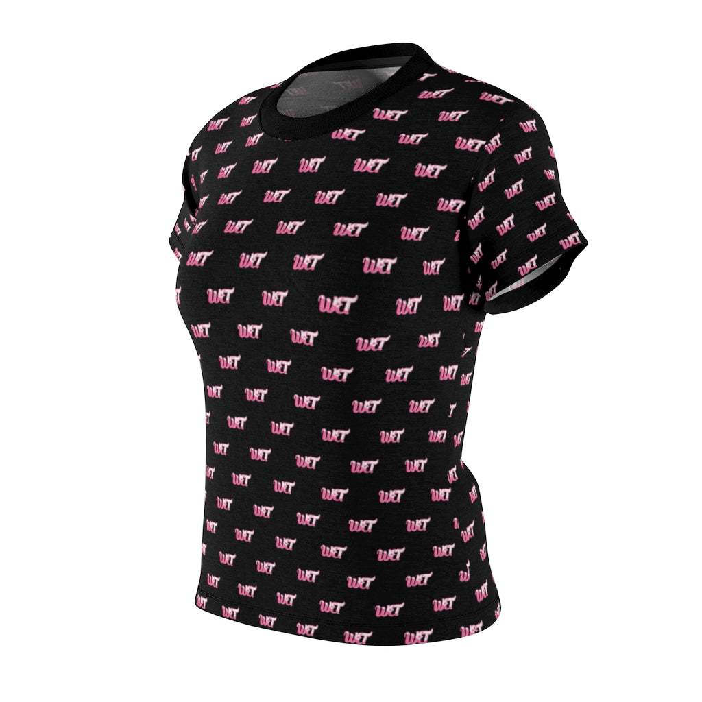 WET WET Pink Black Tee