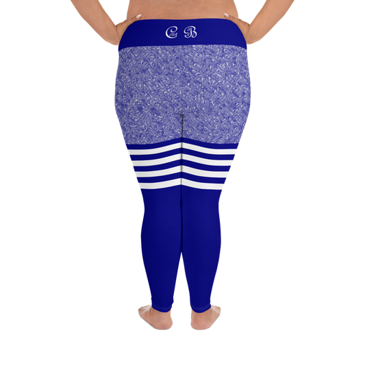 Blue Marble Plus Size Leggings