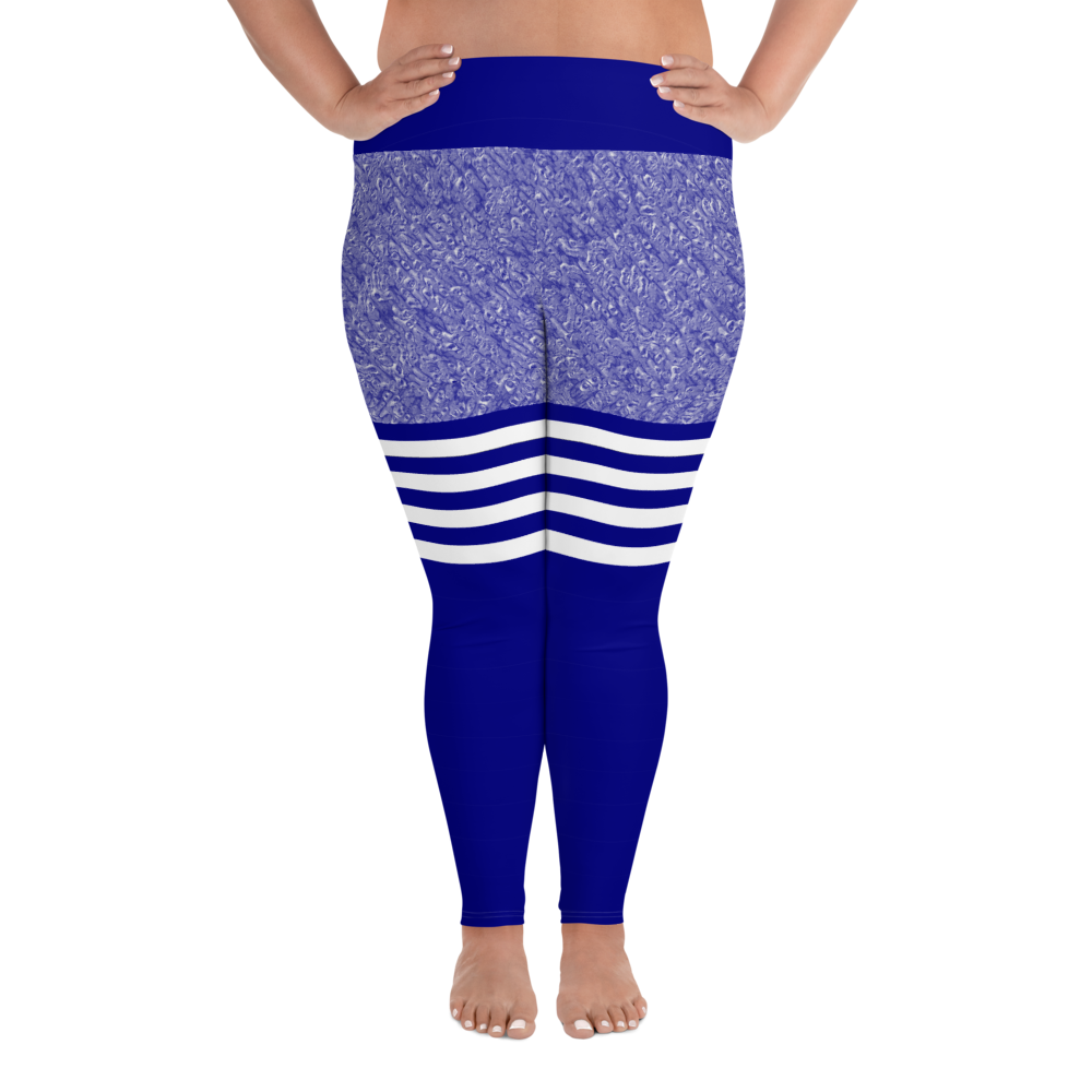 Blue Marble Plus Size Leggings