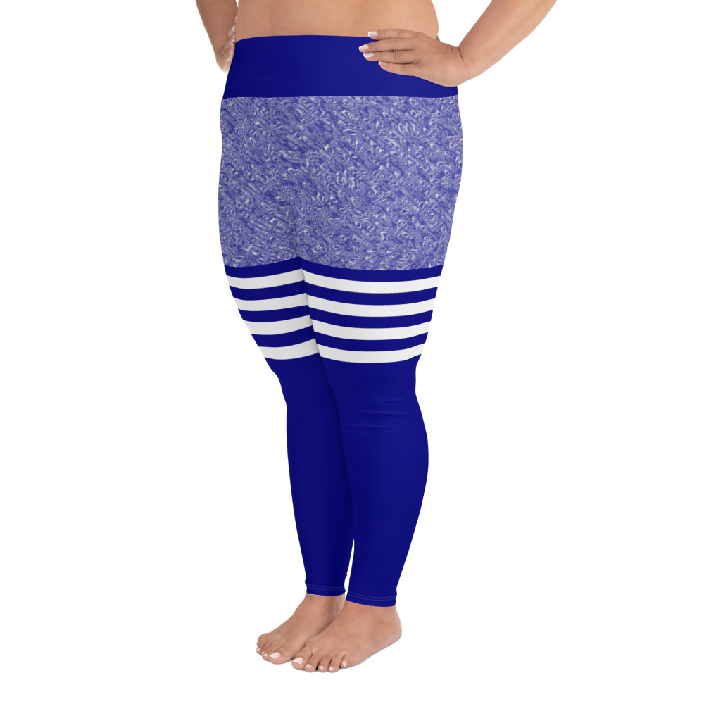 Blue Marble Plus Size Leggings