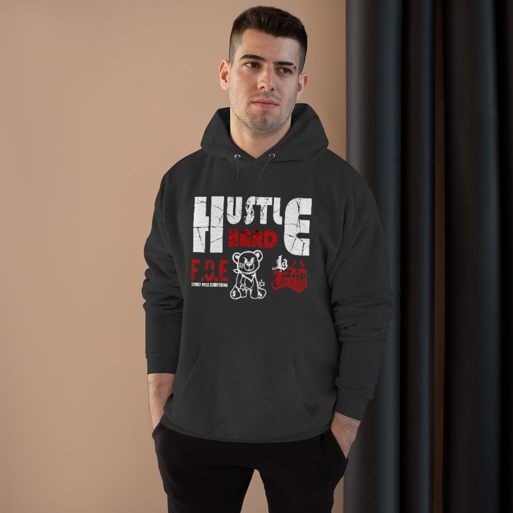 Hustle Hard FOE La Familia Hoodie (Charcoal/Grey Heather)