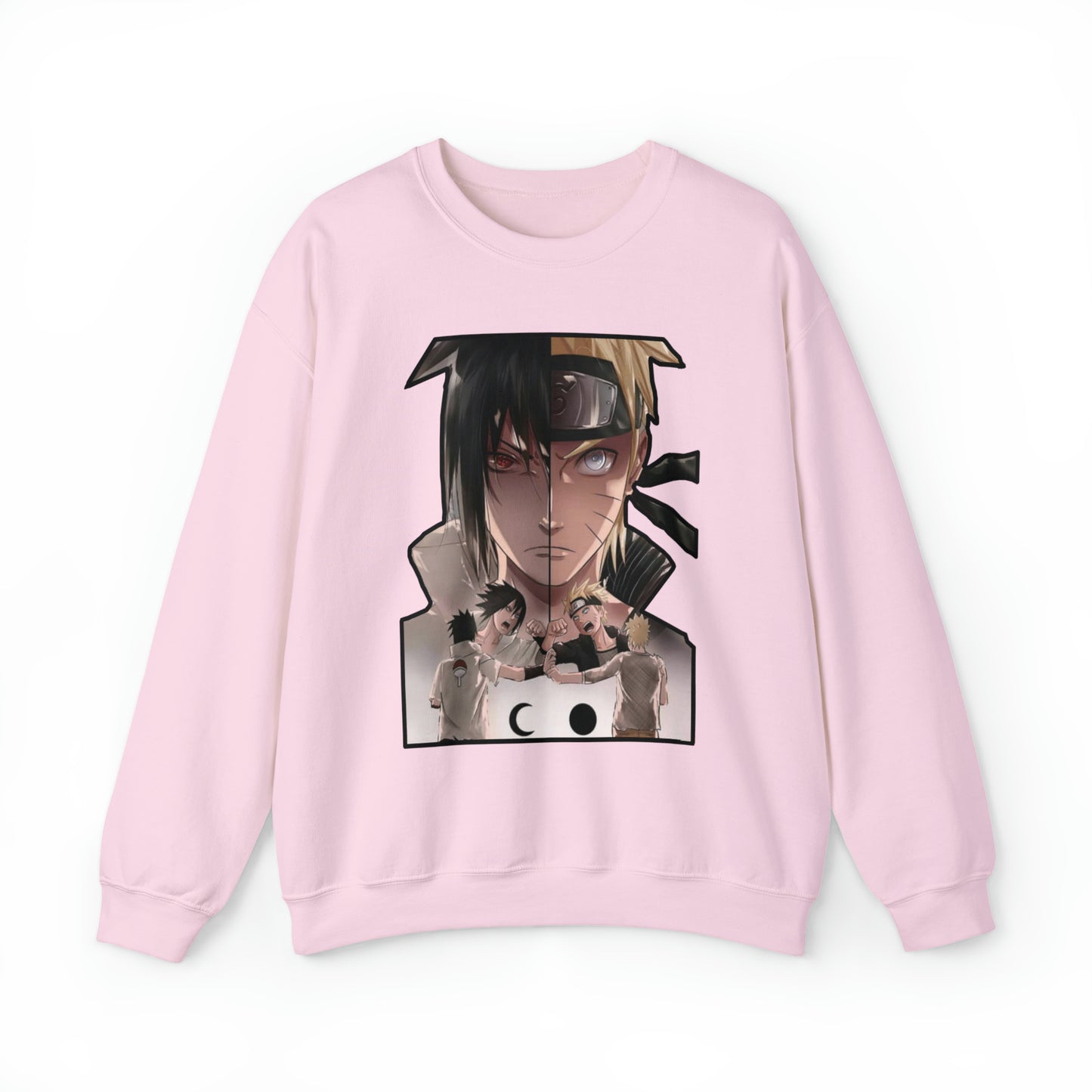 Sasuke x Naruto 1d/e Border Crewneck Sweatshirt