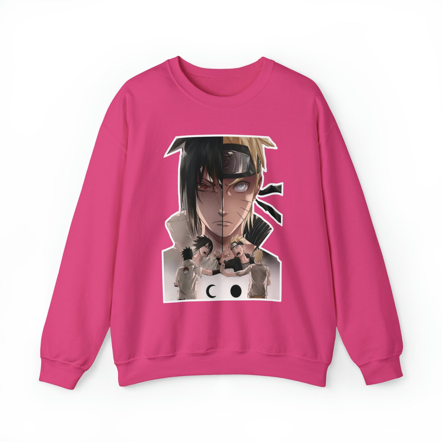 Sasuke x Naruto 1d/e Border Crewneck Sweatshirt