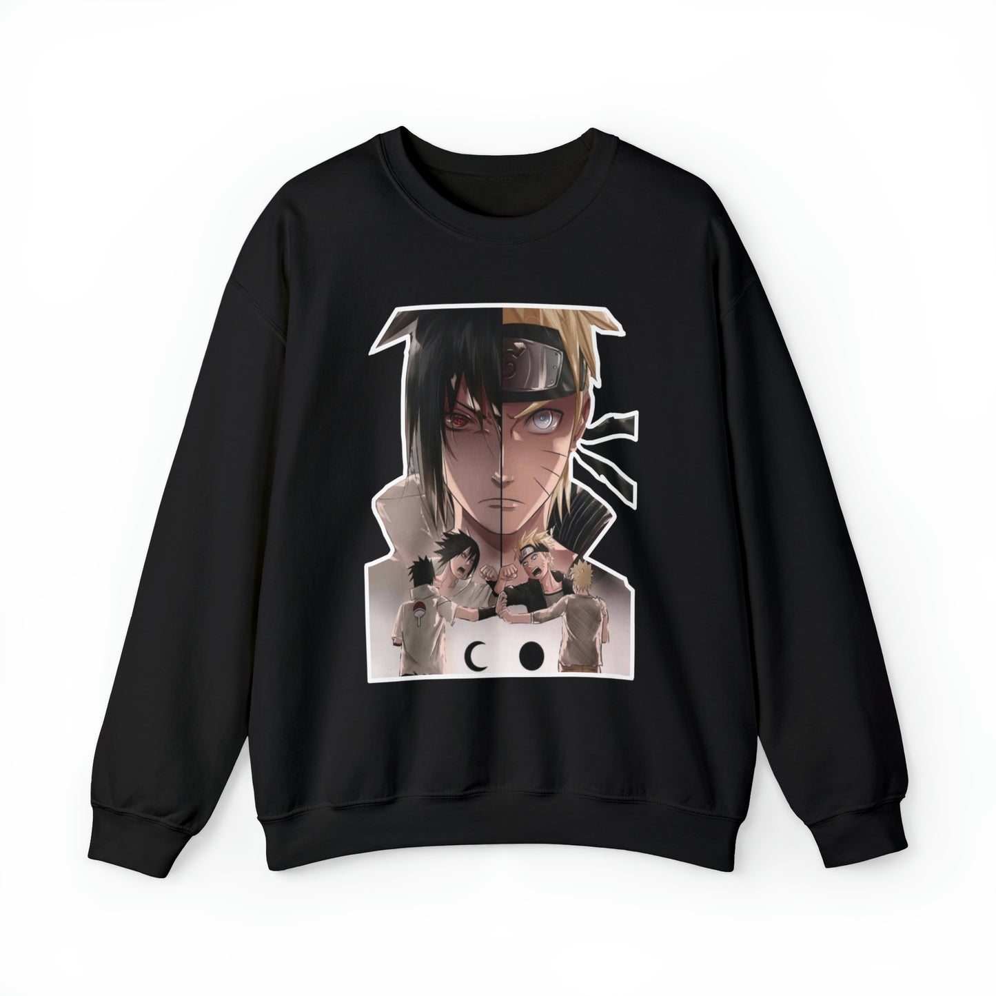 Sasuke x Naruto 1d/e Border Crewneck Sweatshirt