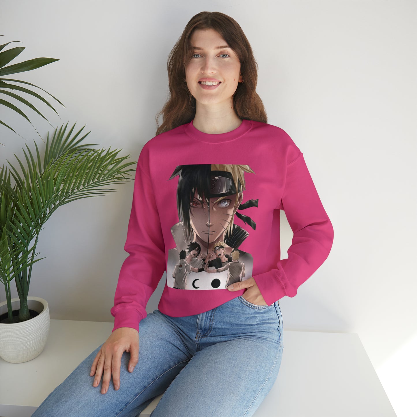 Sasuke x Naruto 1b Crewneck Sweatshirt