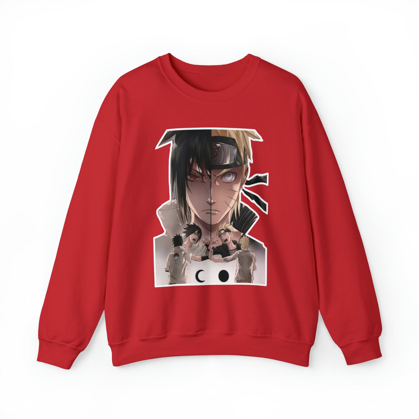 Sasuke x Naruto 1d/e Border Crewneck Sweatshirt