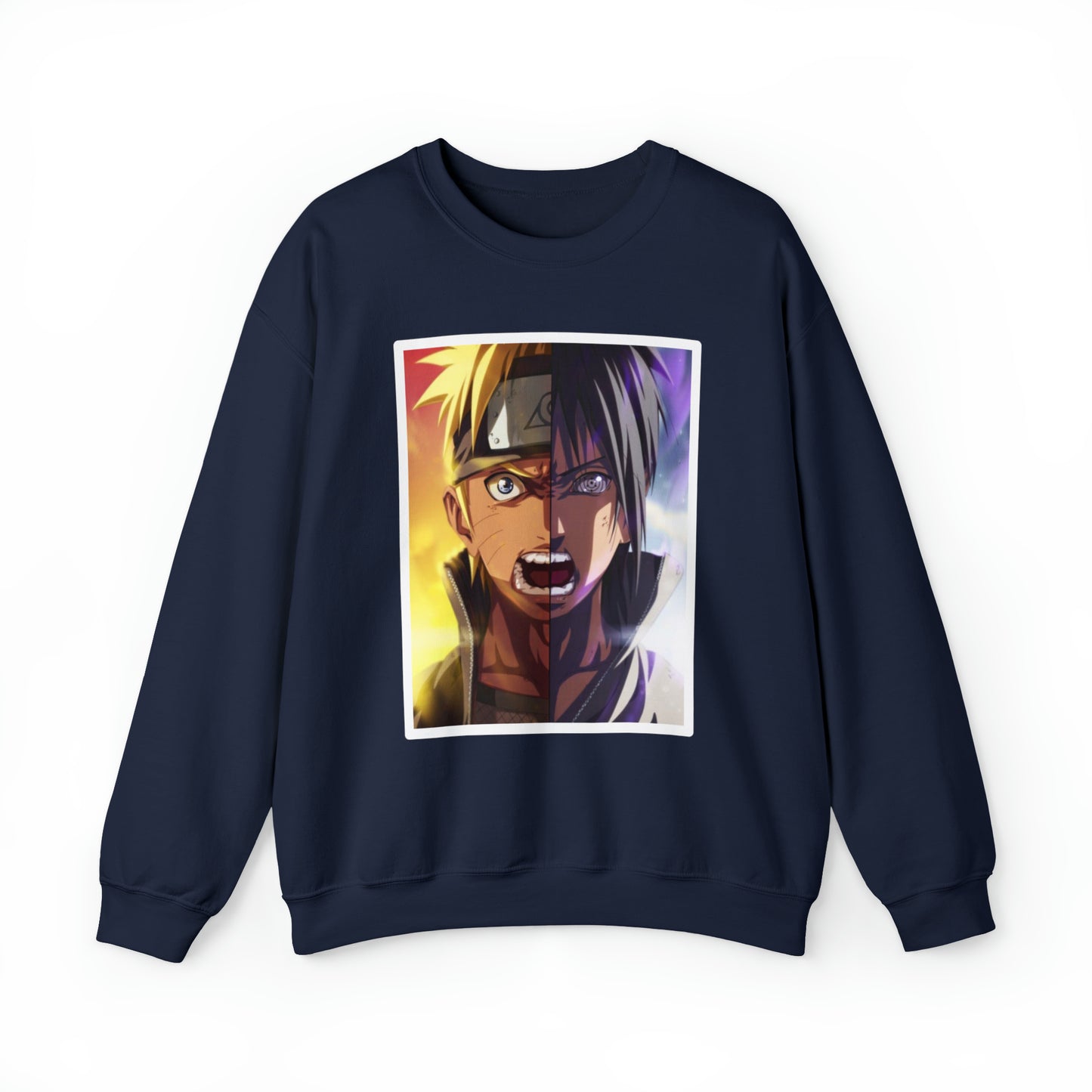 Sasuke x Naruto 2b/c Border Crewneck Sweatshirt