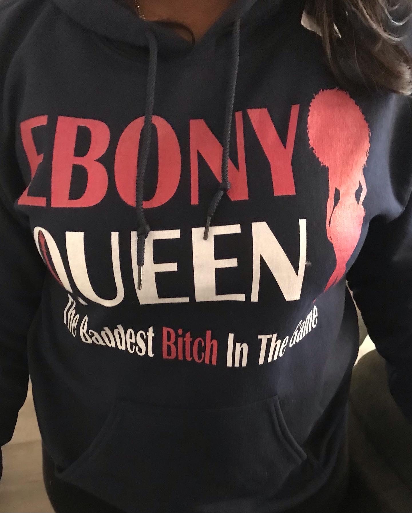 Ebony Queen B Hoodi