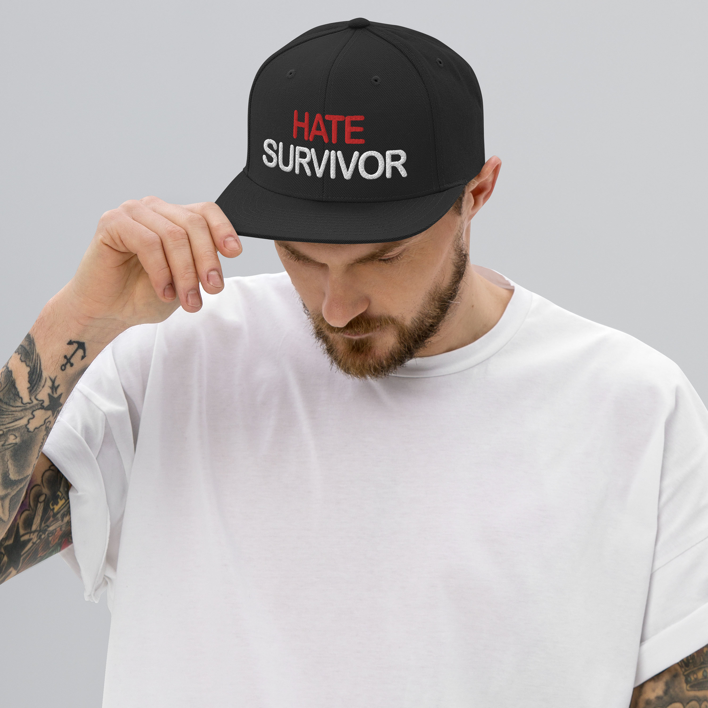 Hate Survivor 4 Snapback Hat