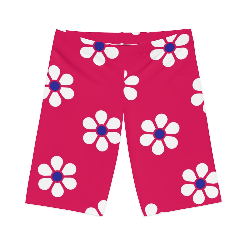 Daisy 1 (Pink) Biker Shorts