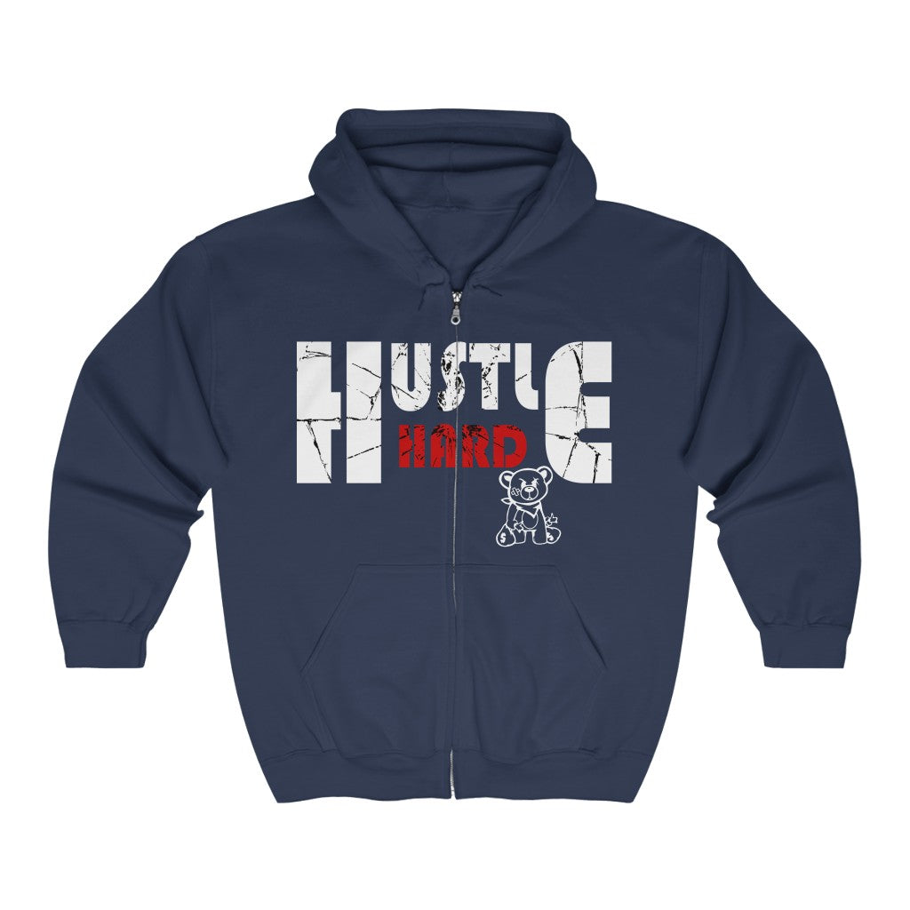 Hustle Hard Full Zip Hoodi