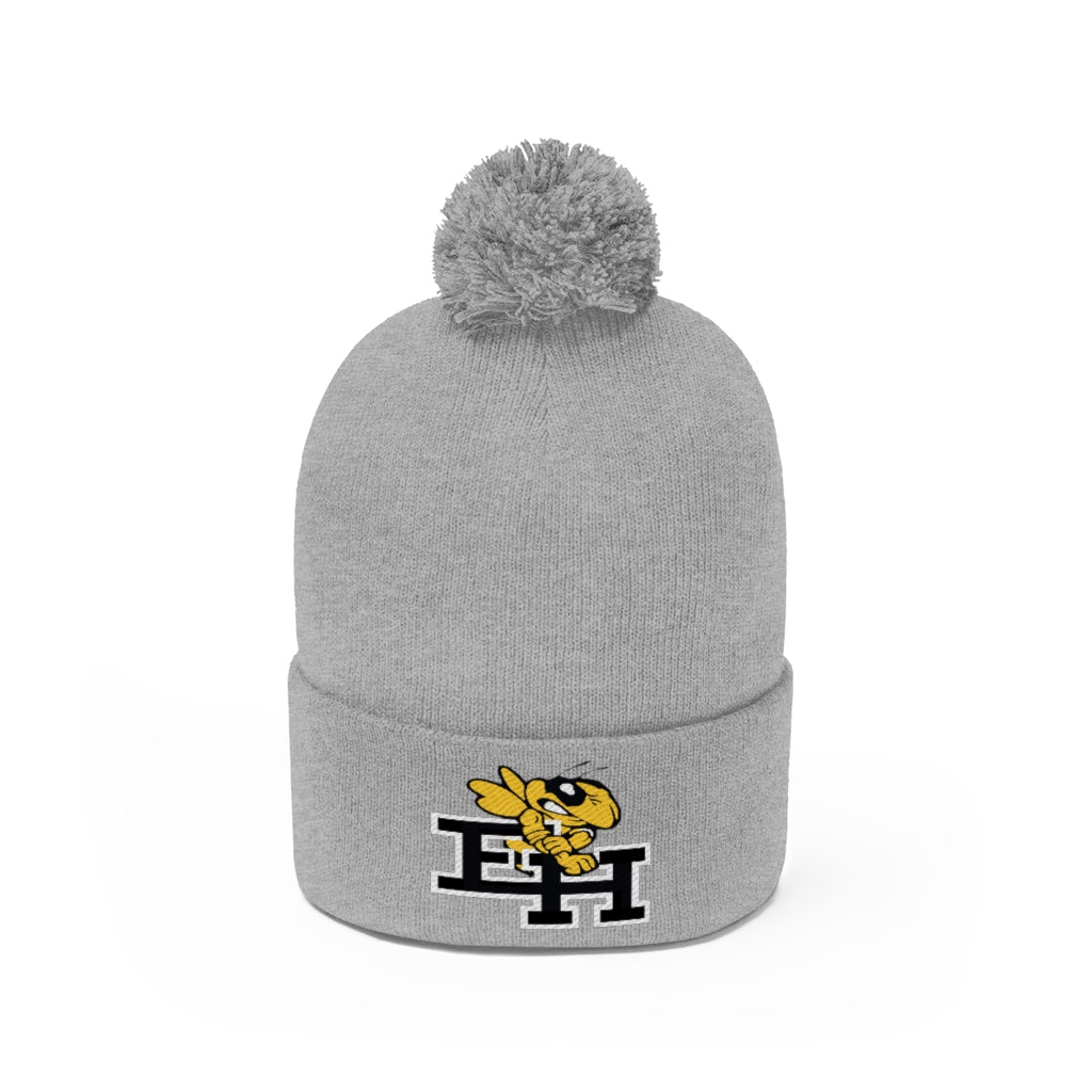 East Hartford Hornets Pom Beanie