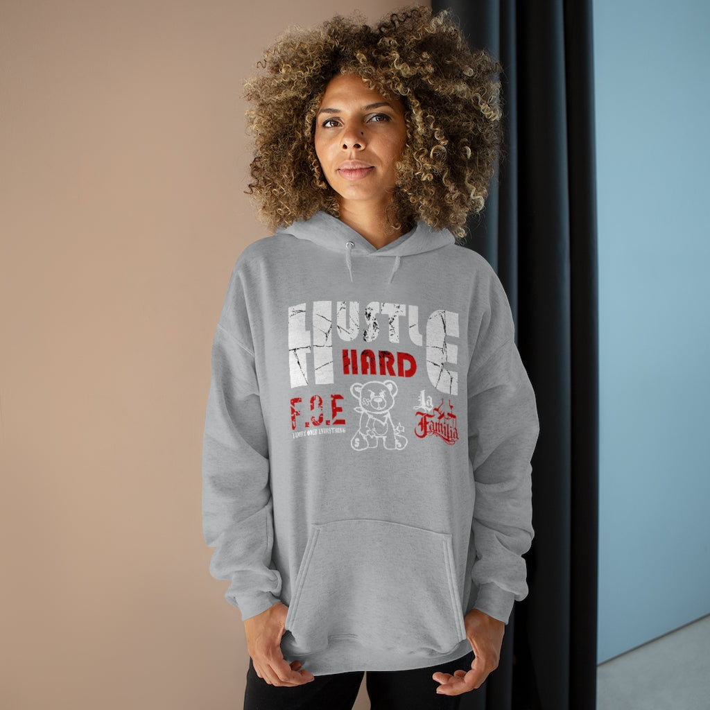 Hustle Hard FOE La Familia Hoodie (Charcoal/Grey Heather)