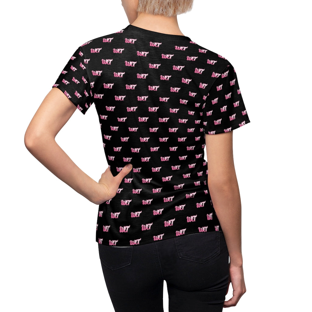 WET WET Pink Black Tee