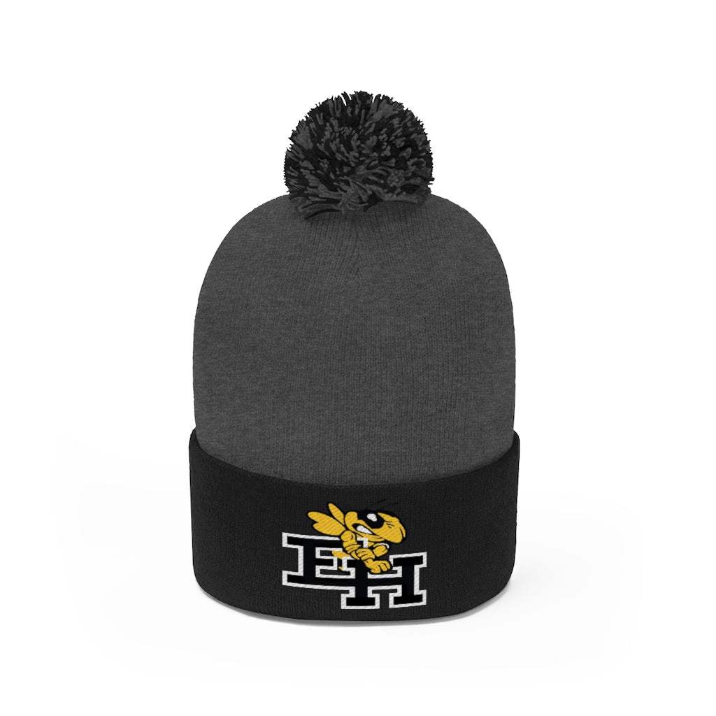 East Hartford Hornets Pom Beanie