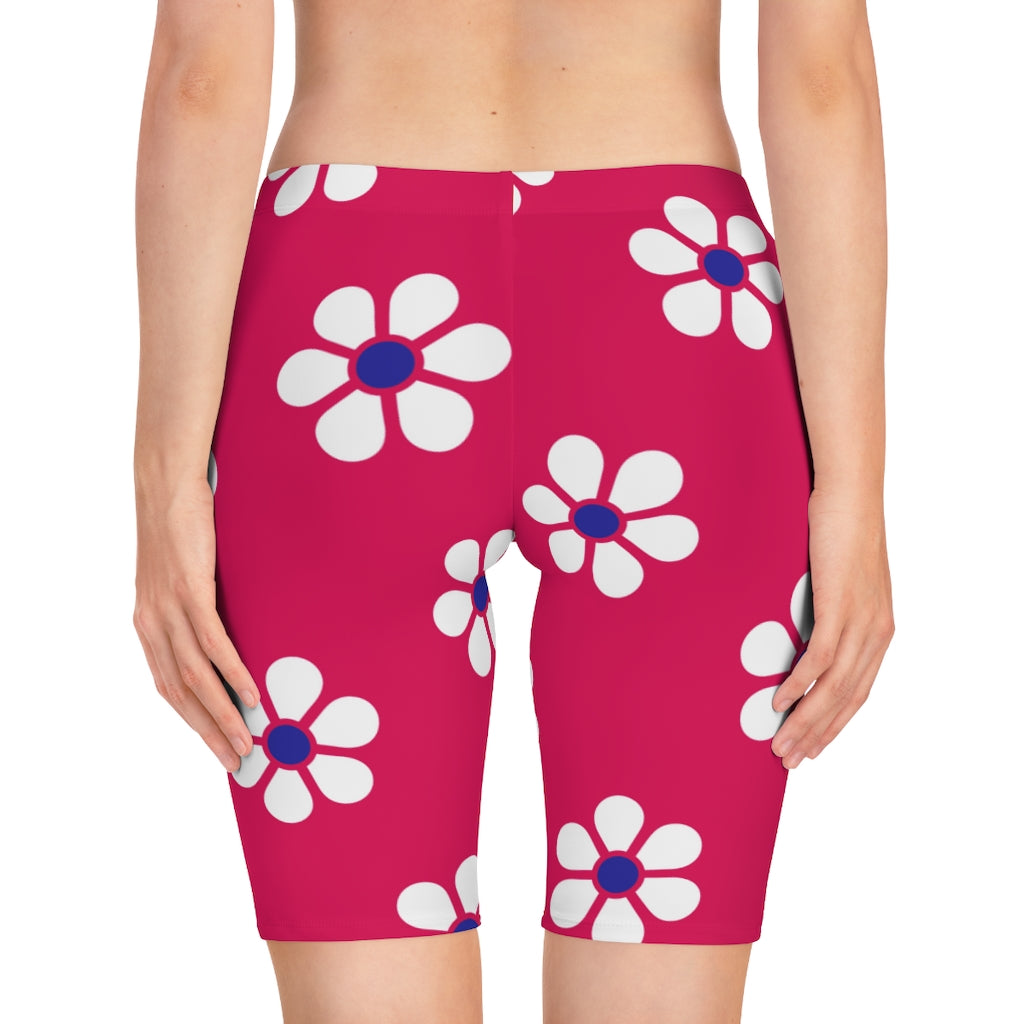 Daisy 1 (Pink) Biker Shorts