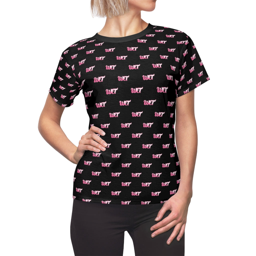 WET WET Pink Black Tee