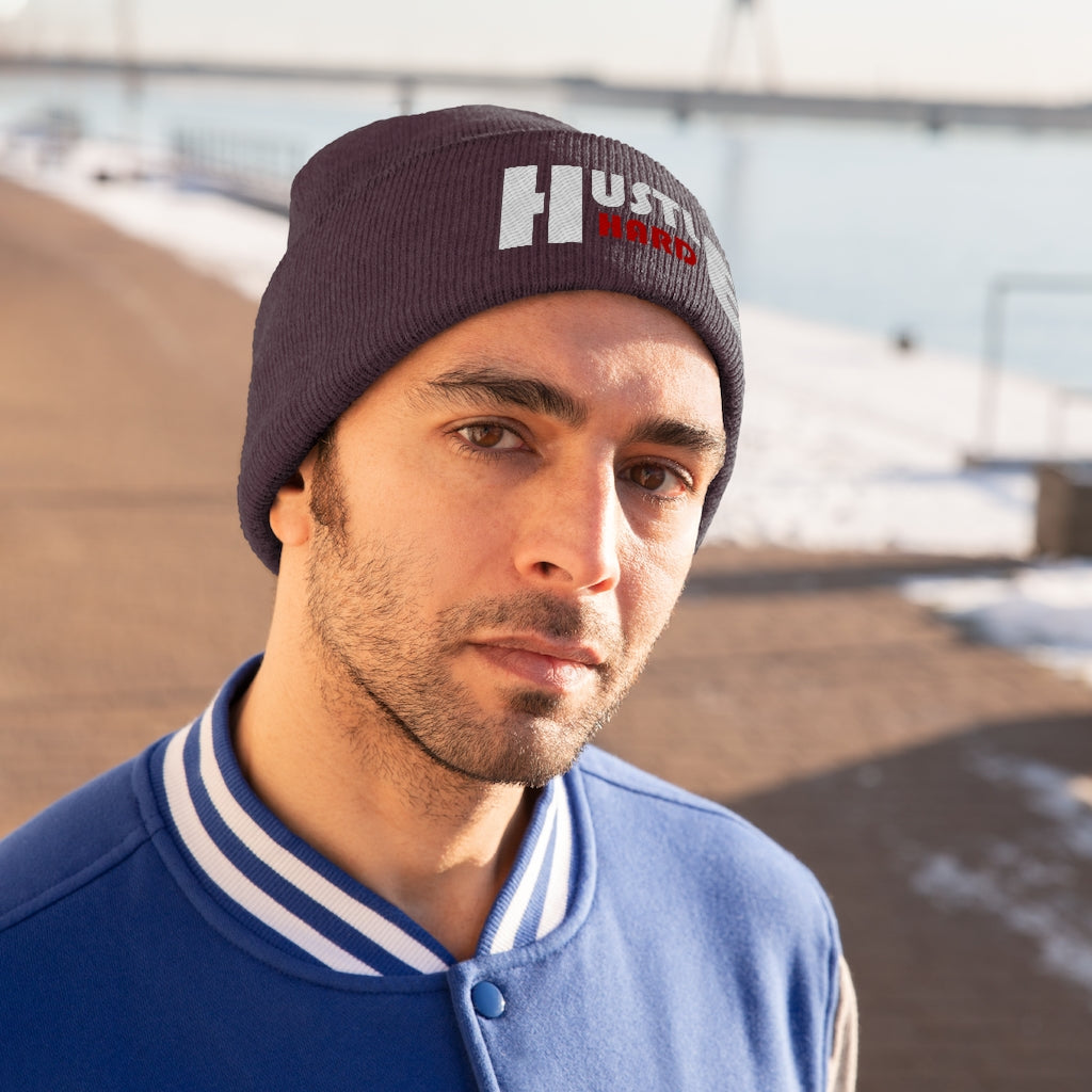 Hustle Hard Knit Beanie