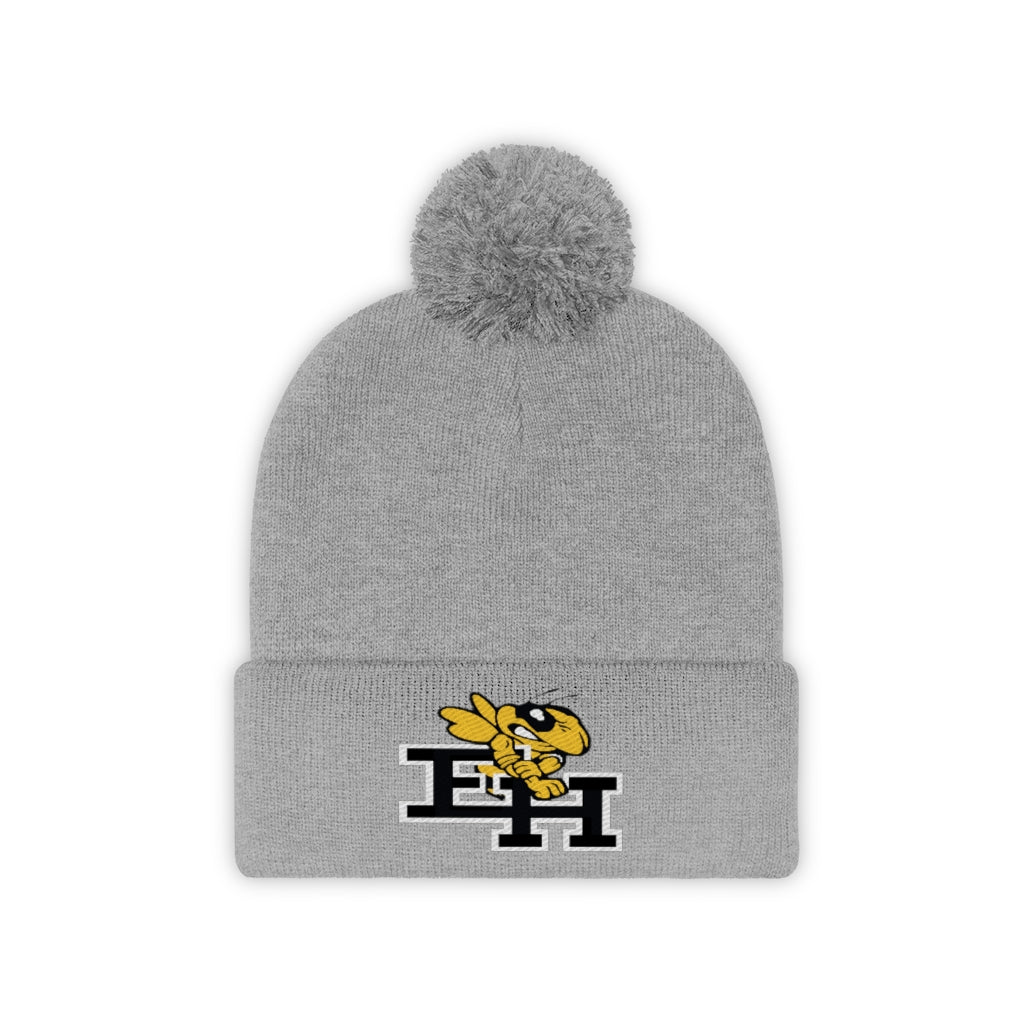 East Hartford Hornets Pom Beanie