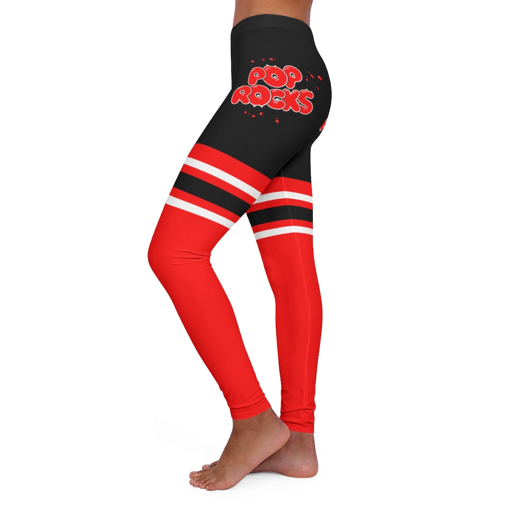 POP ROCKS Knee Highs Red Black