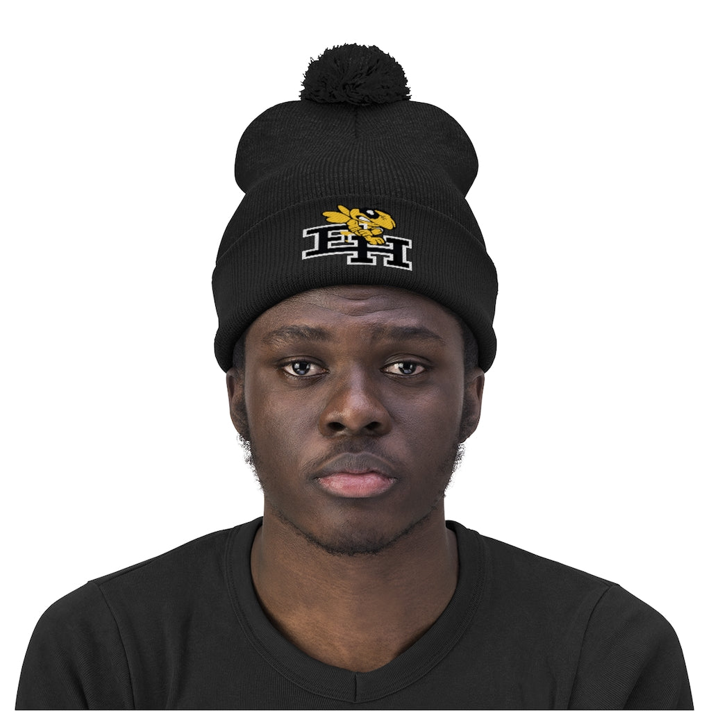 East Hartford Hornets Pom Beanie