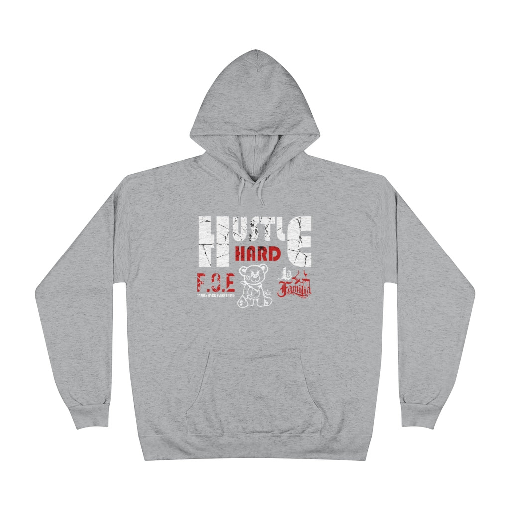 Hustle Hard FOE La Familia Hoodie (Charcoal/Grey Heather)