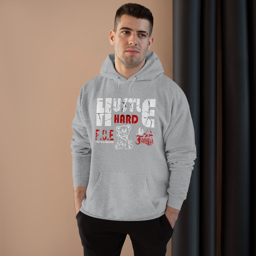 Hustle Hard FOE La Familia Hoodie (Charcoal/Grey Heather)