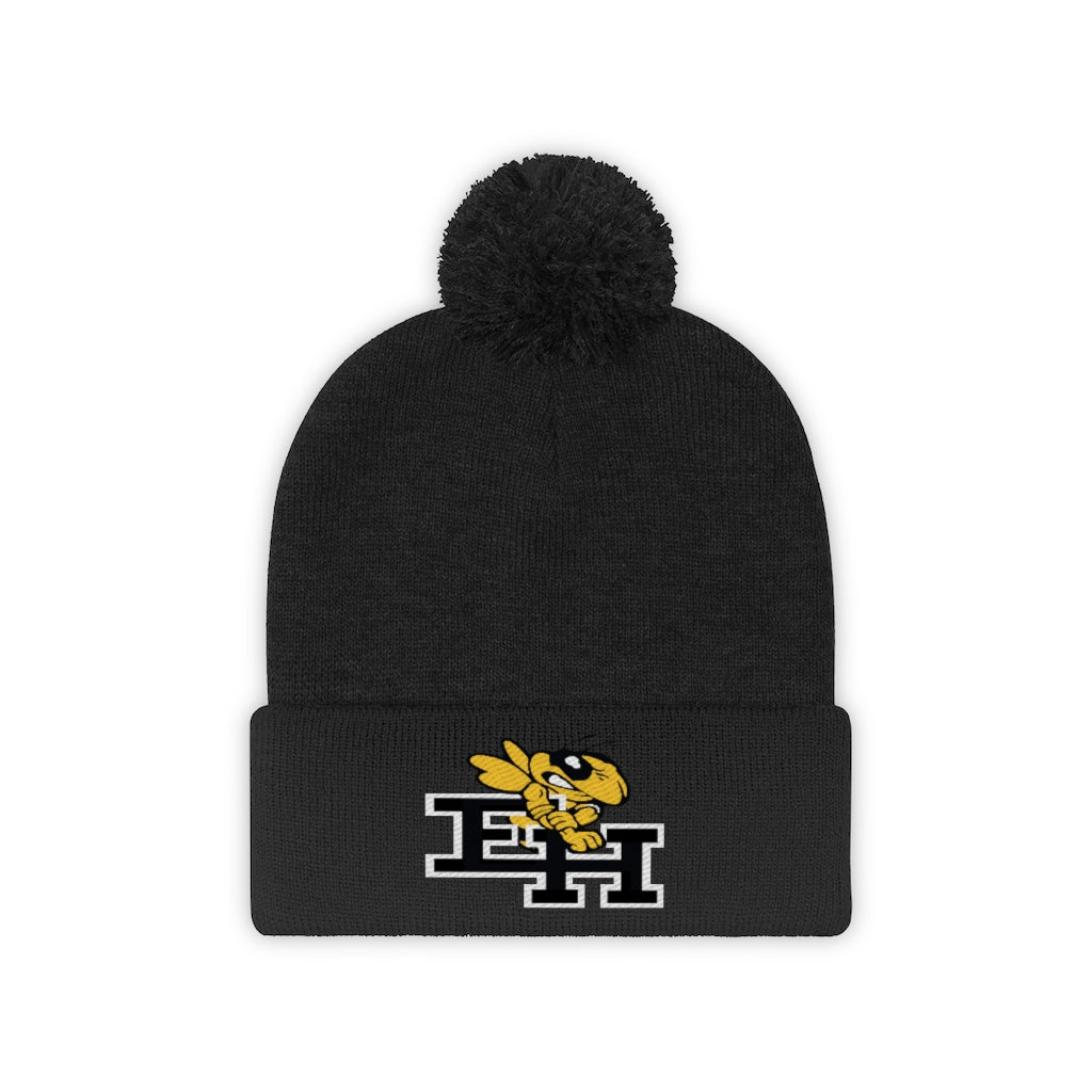 East Hartford Hornets Pom Beanie