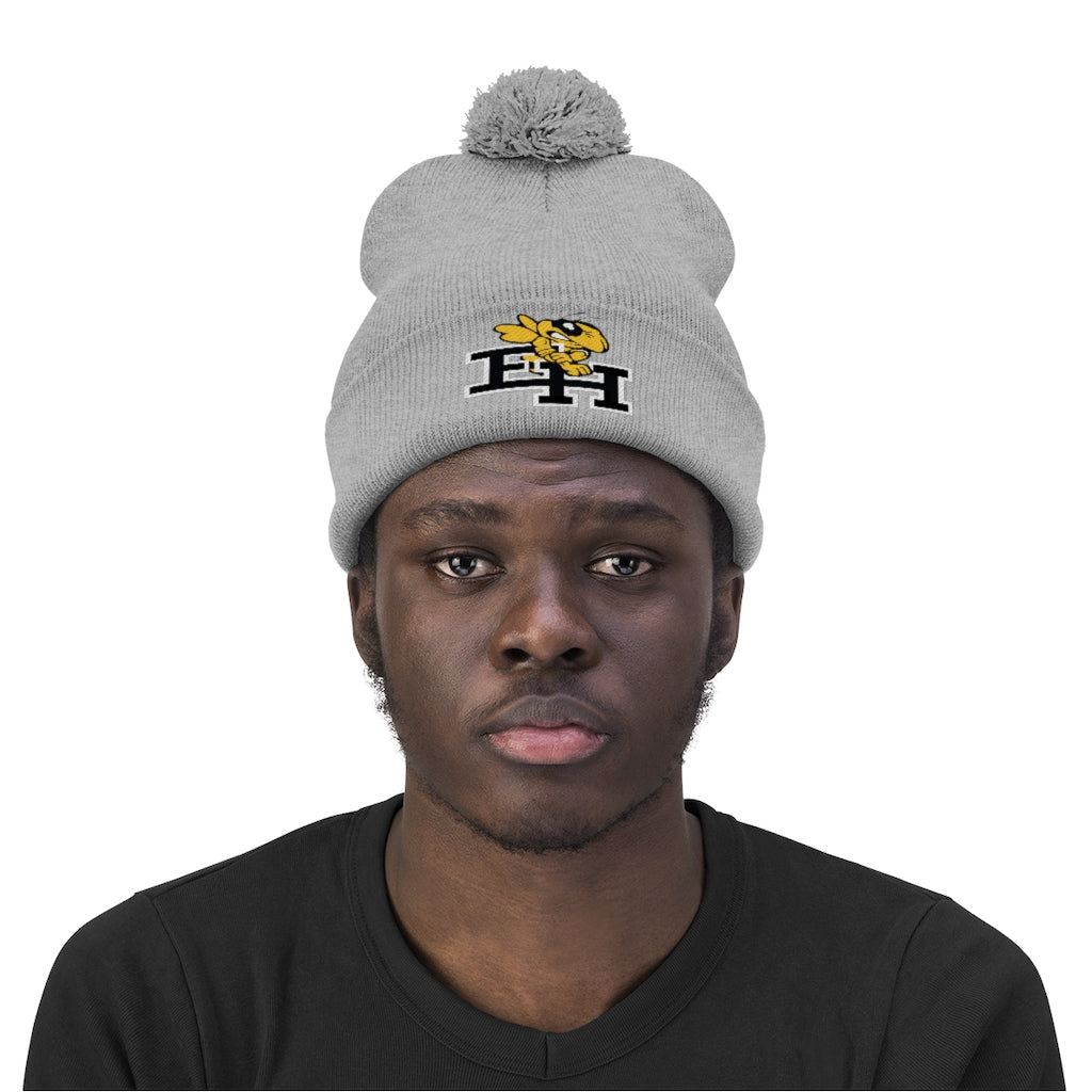 East Hartford Hornets Pom Beanie