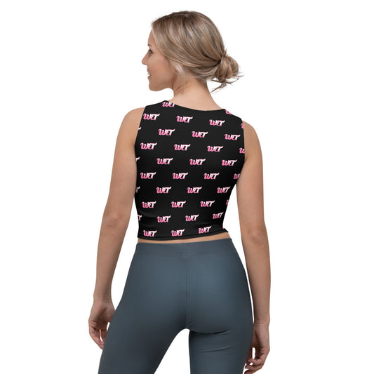 Wet Wet Black Crop Top