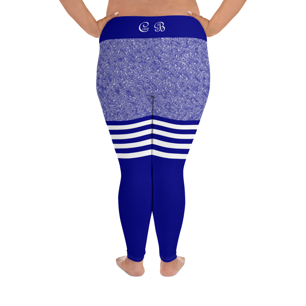 Blue Marble Plus Size Leggings