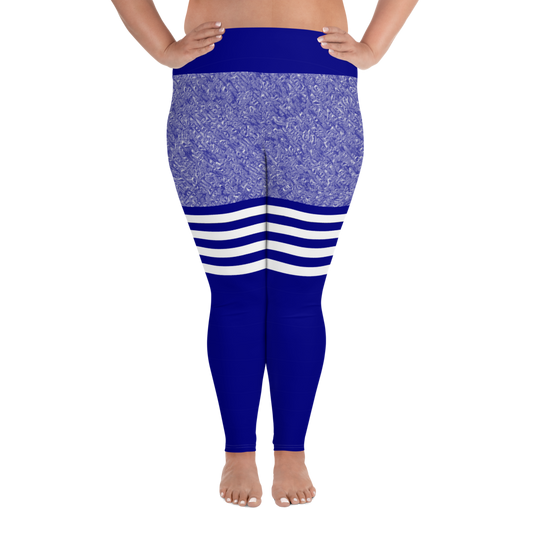 Blue Marble Plus Size Leggings