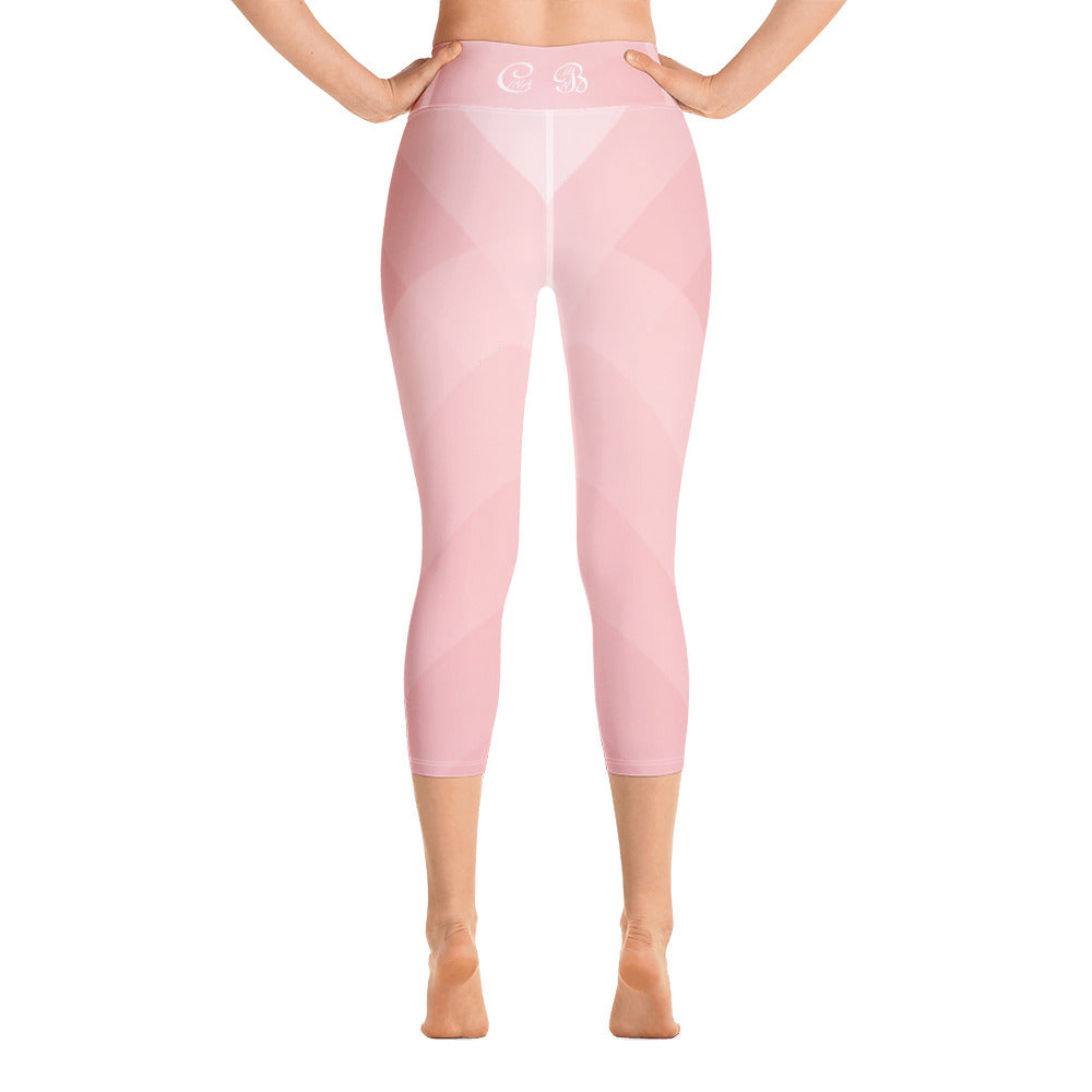 Yoga Capri Leggings - Cotton Candy