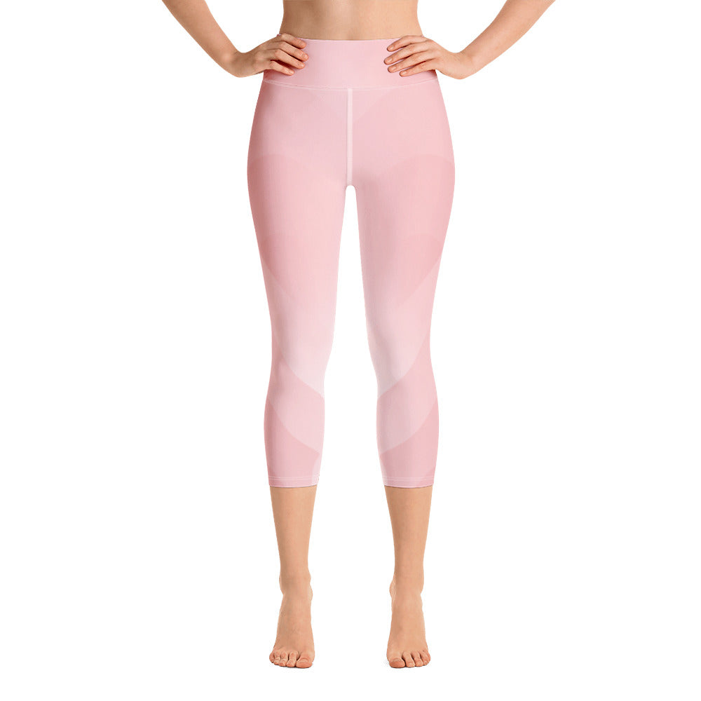 Yoga Capri Leggings - Cotton Candy