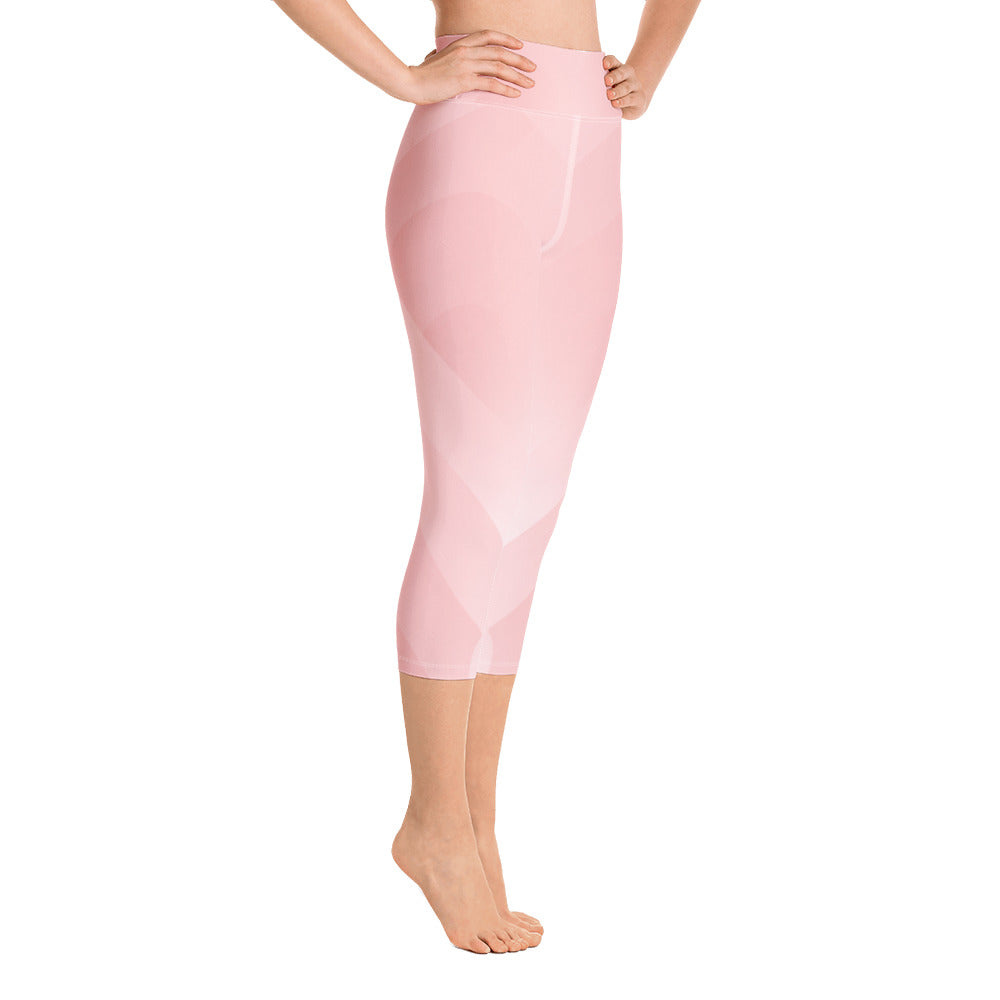 Yoga Capri Leggings - Cotton Candy