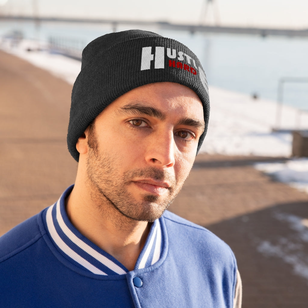 Hustle Hard Knit Beanie