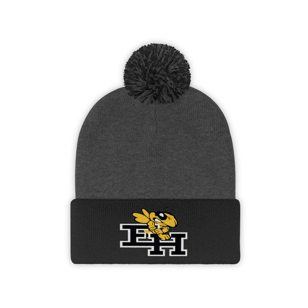 East Hartford Hornets Pom Beanie