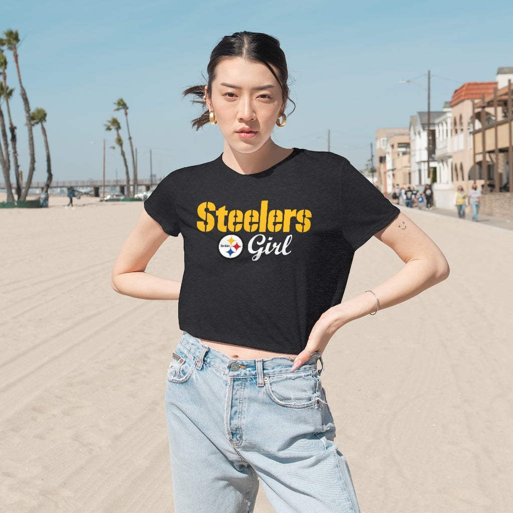 Steelers Girl Cropped Tee