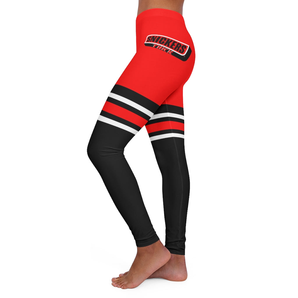 Snickers Thick Knee Highs Red Black