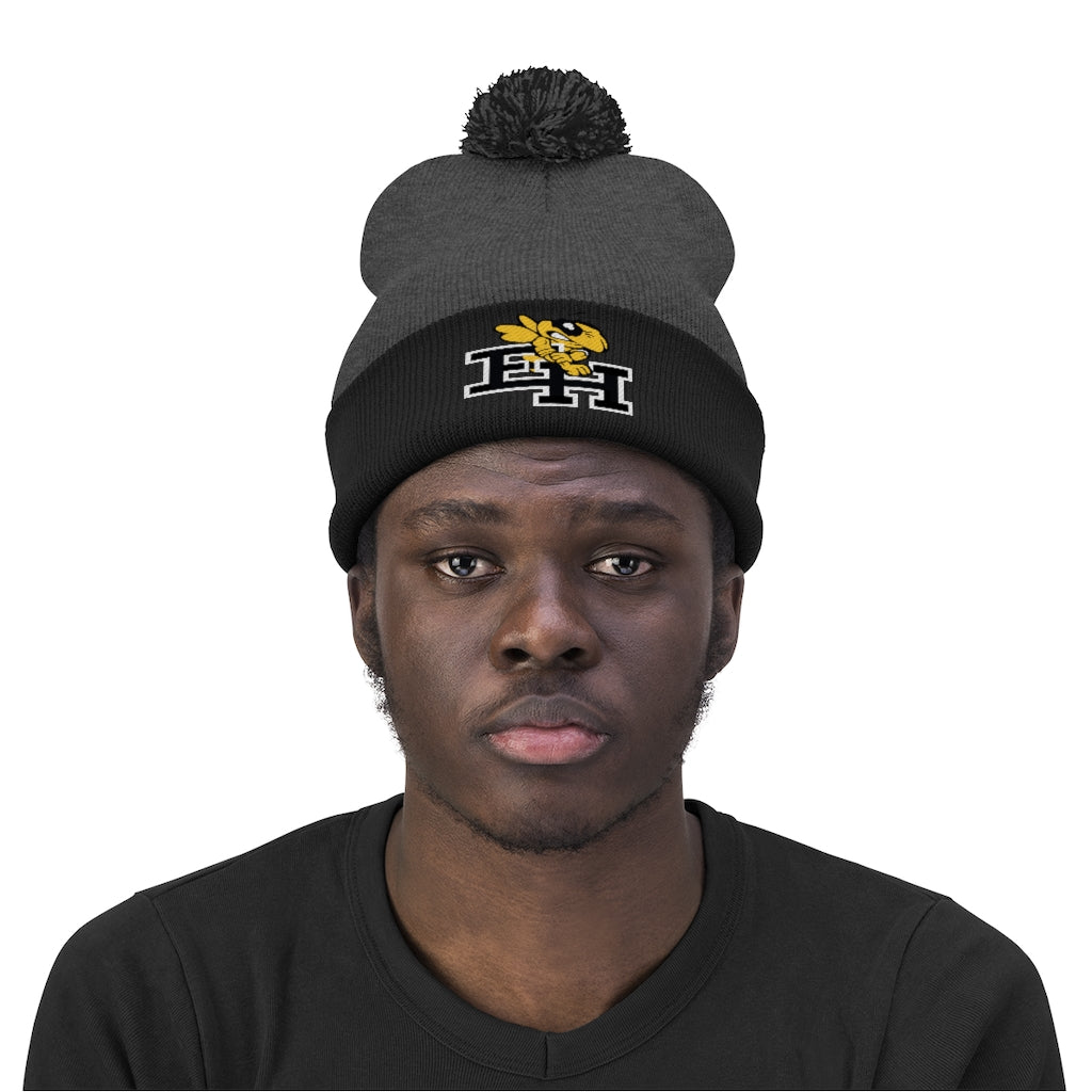 East Hartford Hornets Pom Beanie