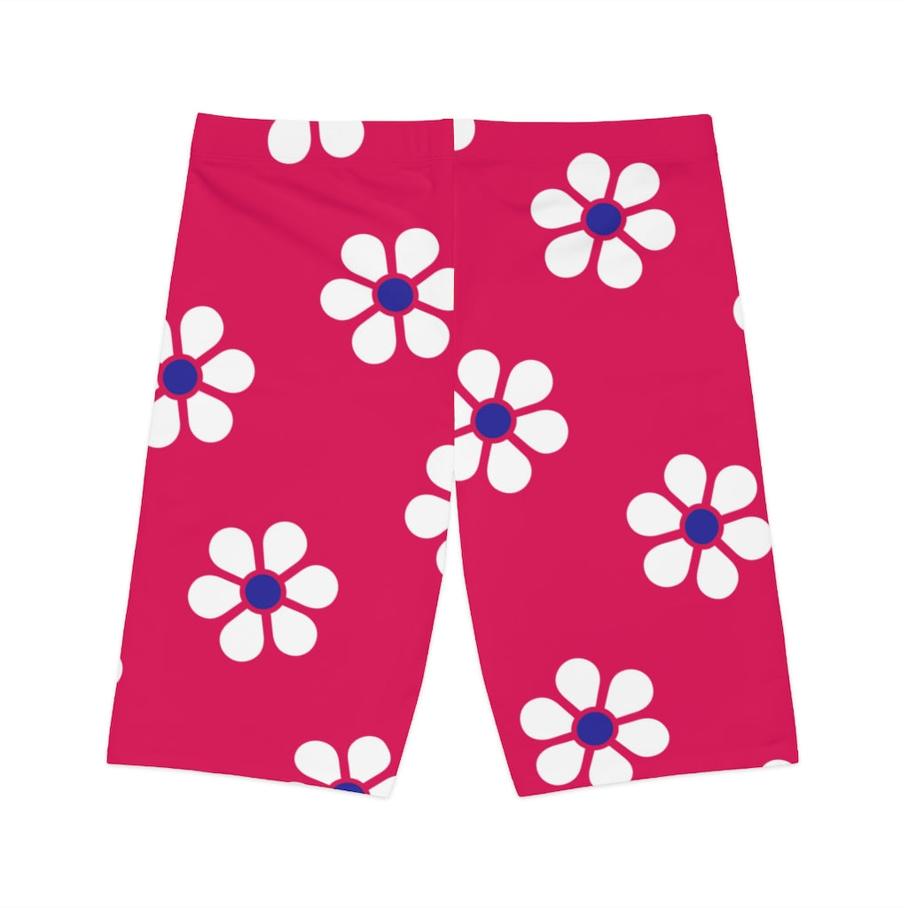 Daisy 1 (Pink) Biker Shorts