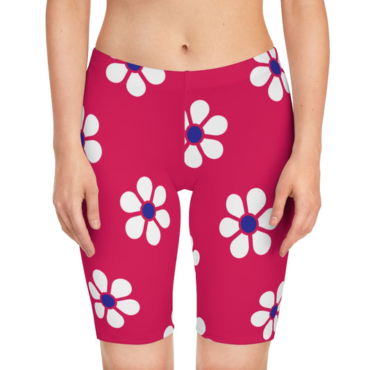 Daisy 1 (Pink) Biker Shorts