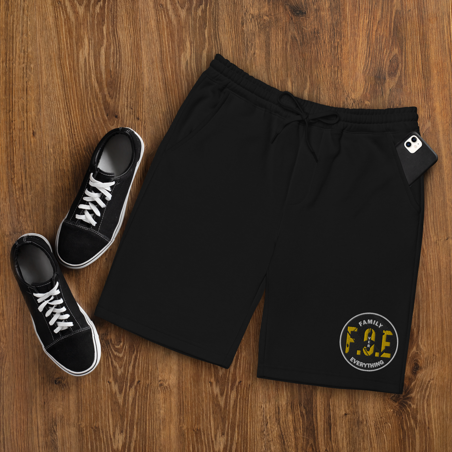 Foe Label Emb Shorts WBG