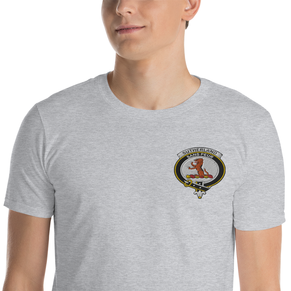 Sutherland Sans Peur Emb T-Shirt WG Wide Emblem