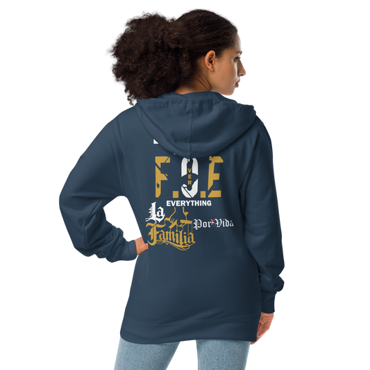 FOE Hustle Foe La Familia Por Vida Premium Zip Up Hoodie WG Colors